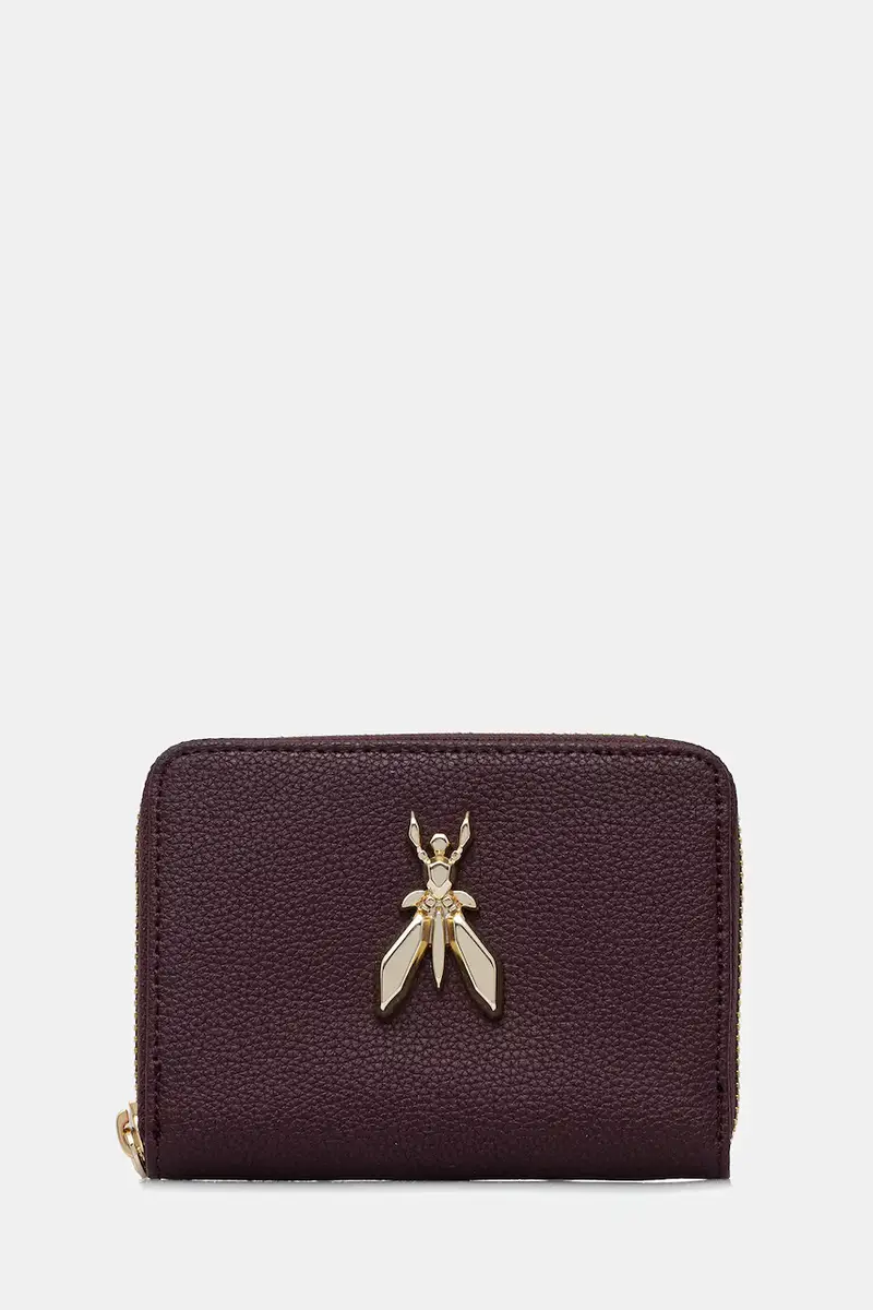 portafoglio in pelle donna colore beige 8Q0017 L001 Violetto