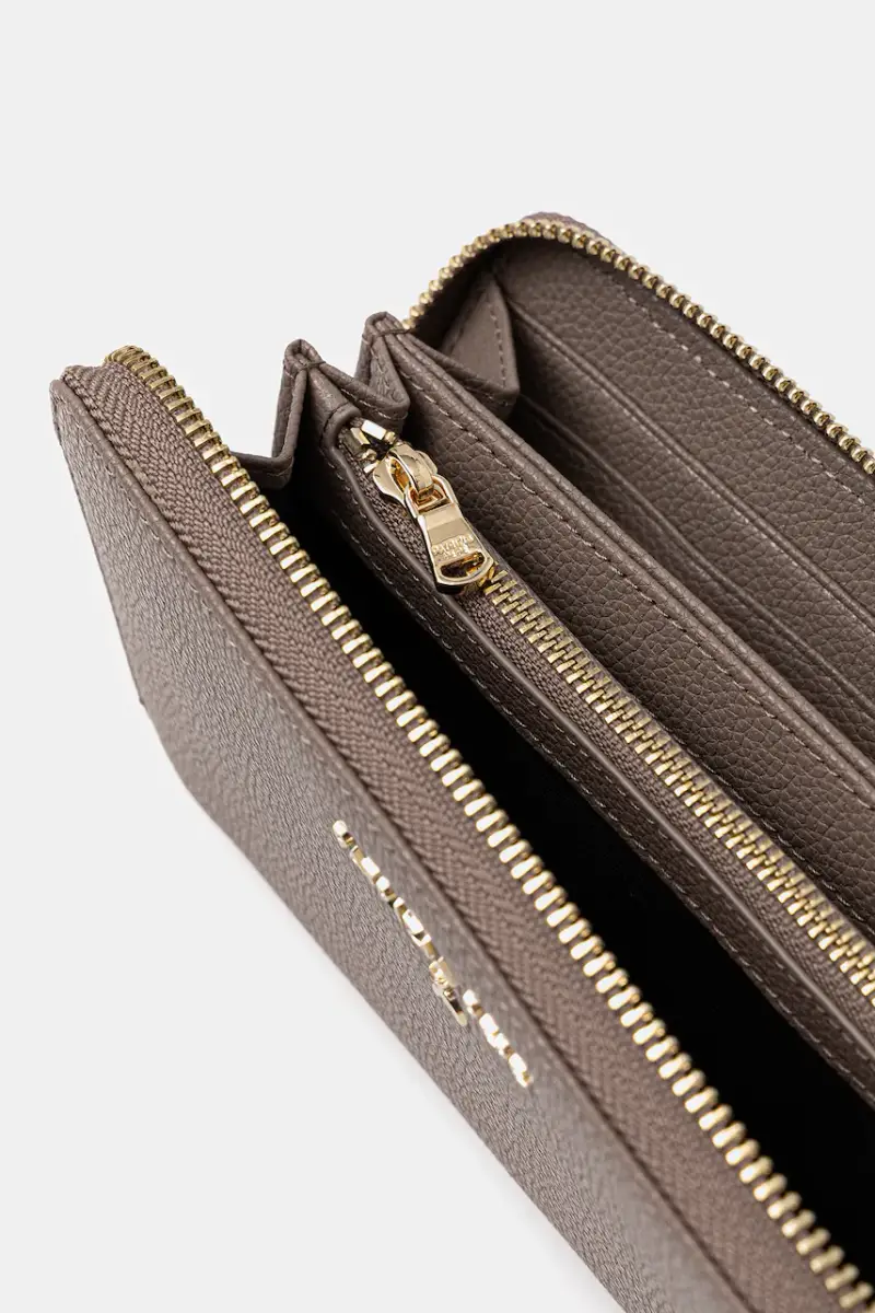 portafoglio in pelle donna colore beige CQ4879 L001 miniatura 3