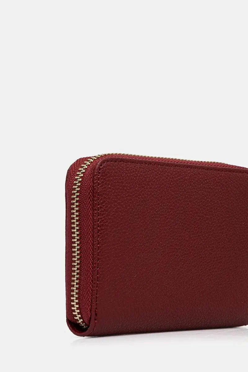 portafoglio in pelle donna colore beige CQ8512 L001 Granata miniatura 2