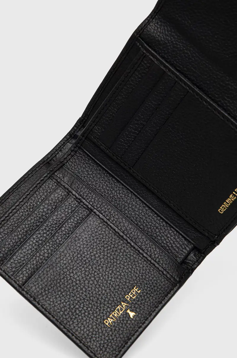 portafoglio in pelle donna colore nero miniatura 3