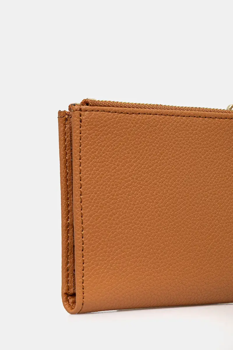 portafoglio in pelle donna colore nero CQ8732 L001 Marrone miniatura 2