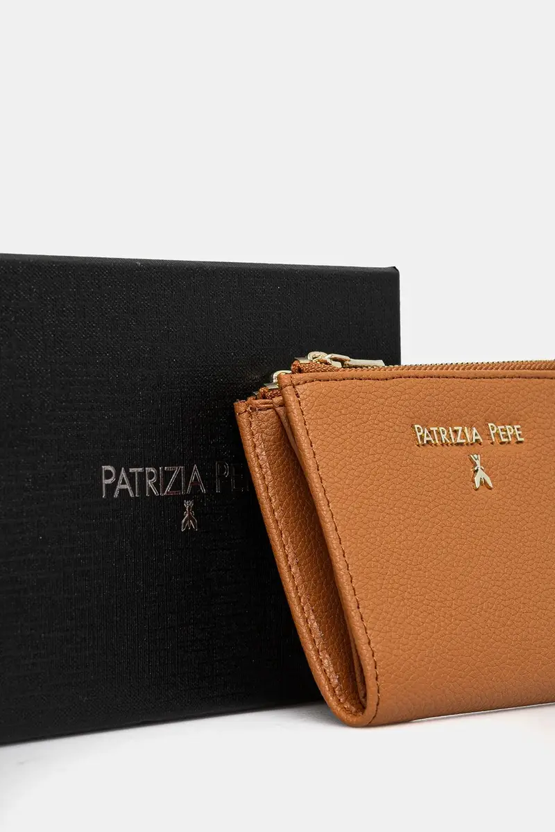 portafoglio in pelle donna colore nero CQ8732 L001 Marrone miniatura 4