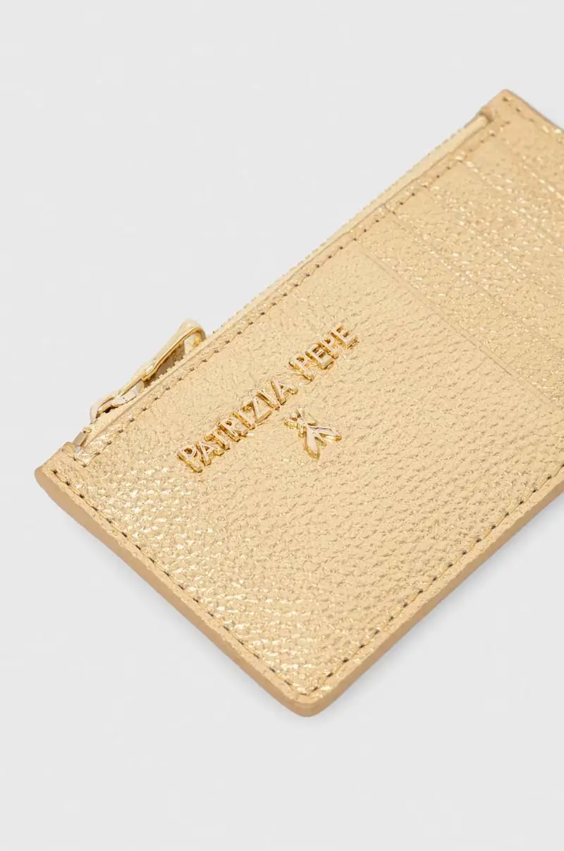 portafoglio in pelle donna colore oro miniatura 3
