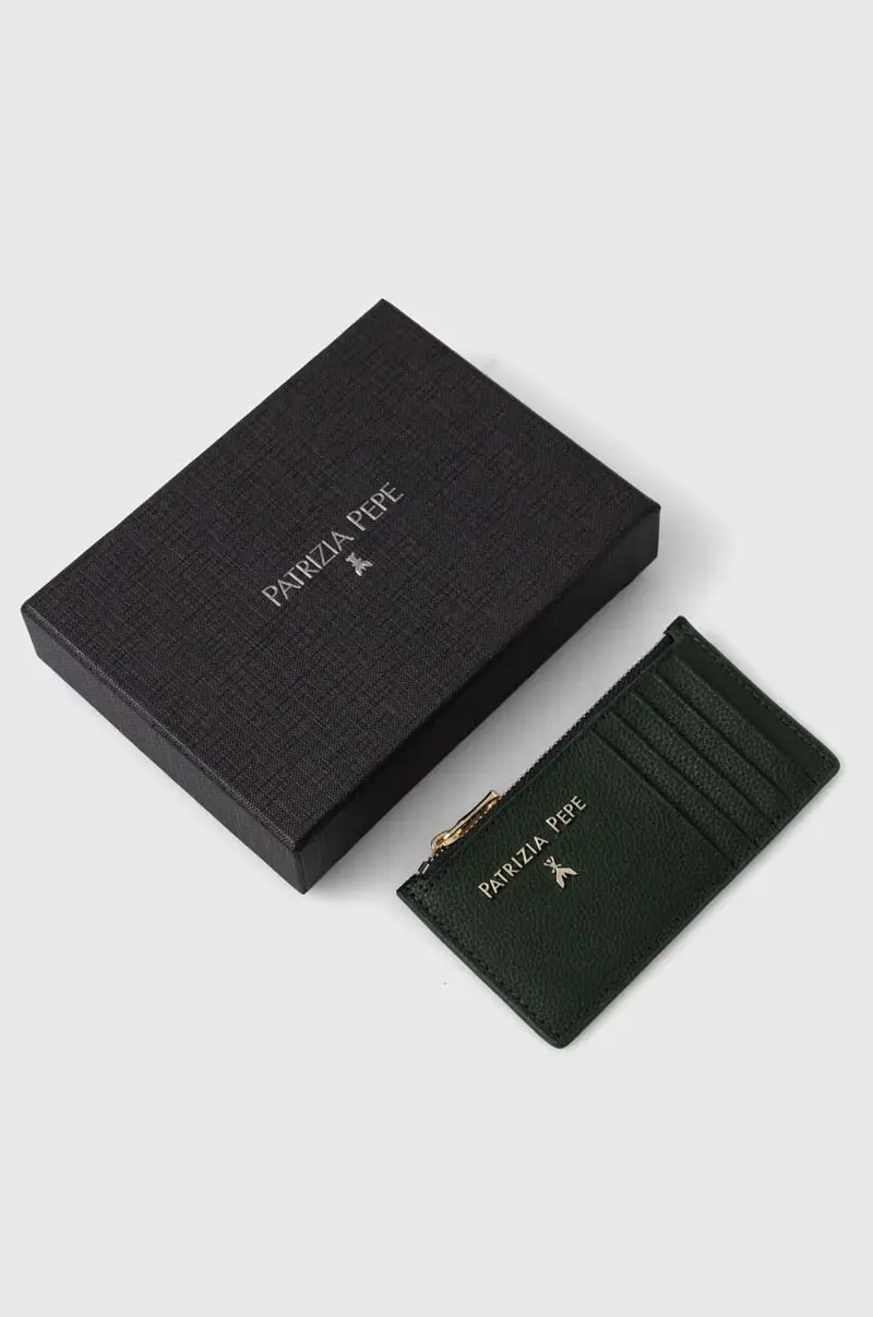 portafoglio in pelle donna colore verde miniatura 3