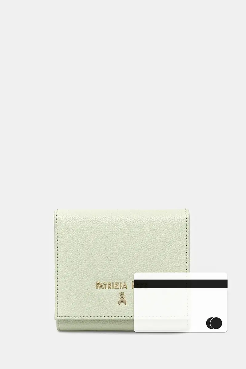 portafoglio in pelle donna colore verde 8Q0024 L001 miniatura 5