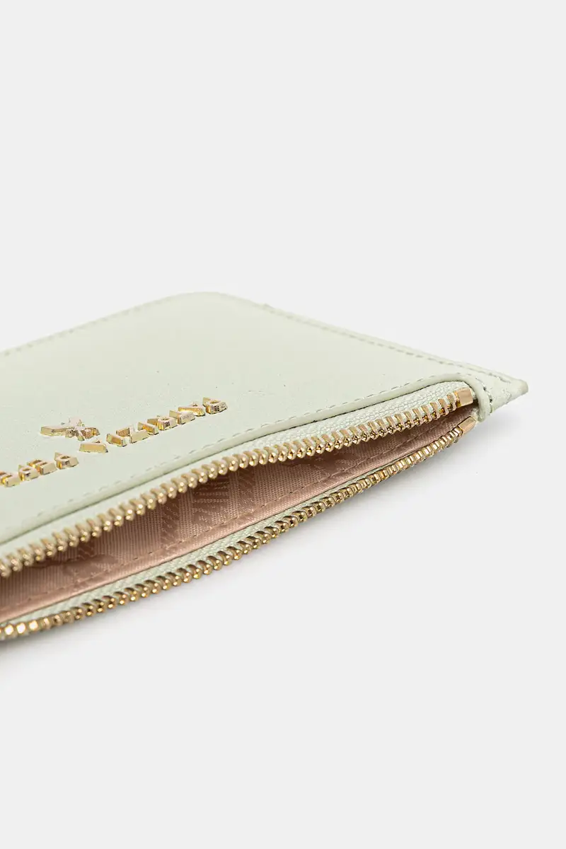 portafoglio in pelle donna colore verde 8Q0026 L001 miniatura 3