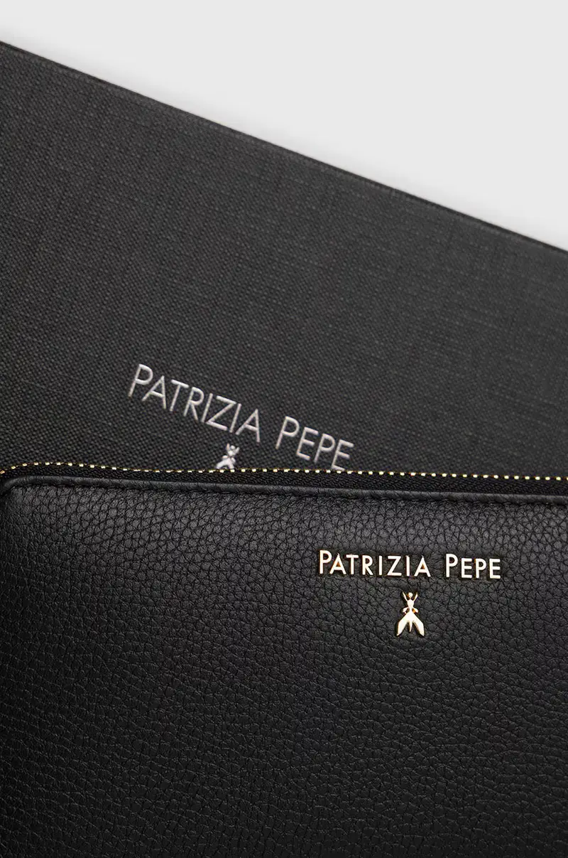 portafoglio in pelle donna Nero miniatura 4