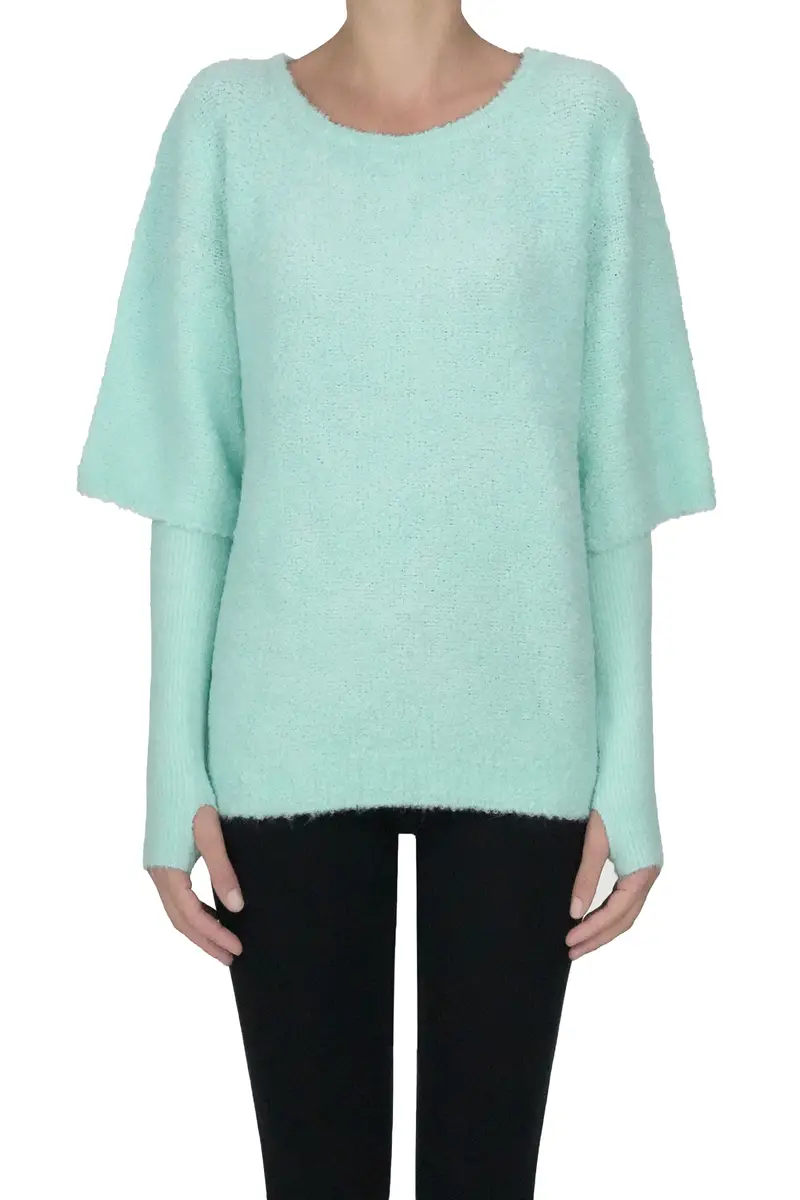 Pullover in maglia bouclè Acquamarina