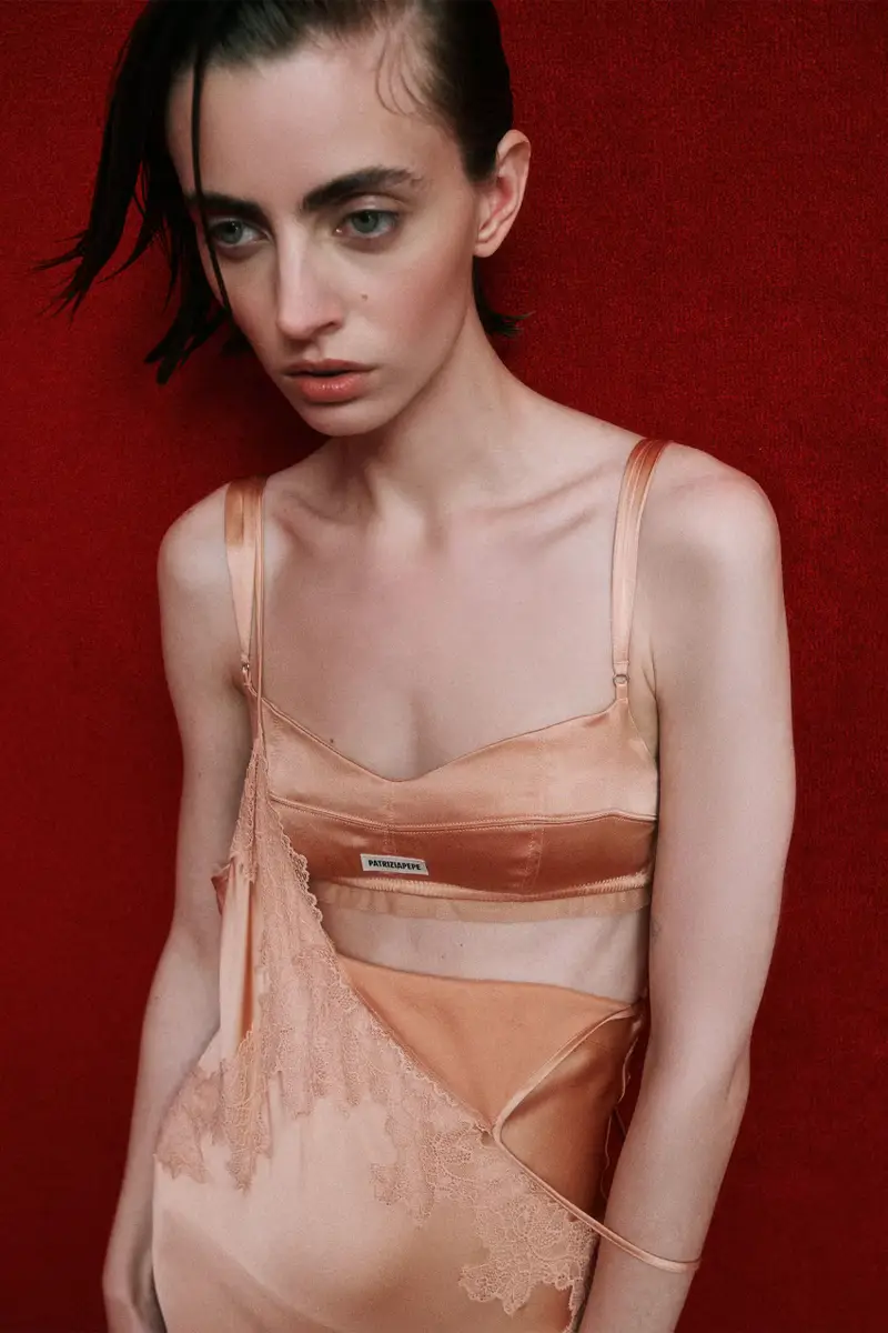 Reggiseno in seta Rosa