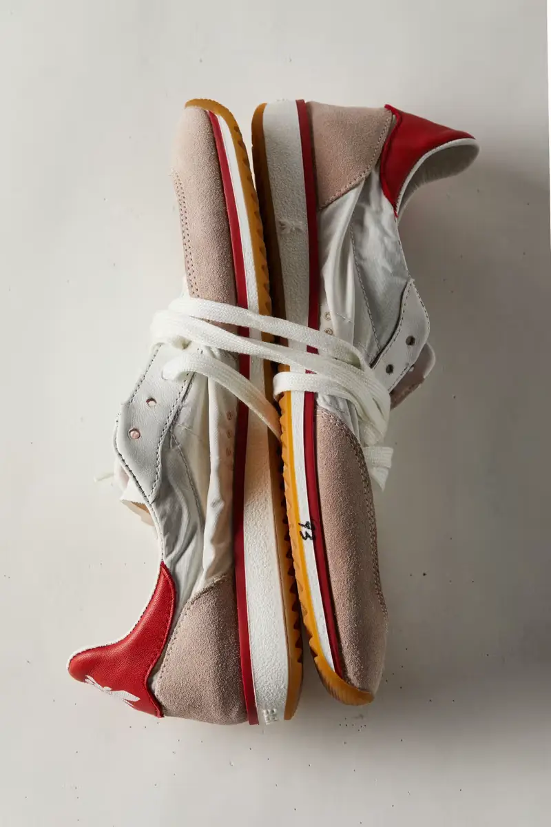 Running SKIN Sneakers 93 in nylon Bianco