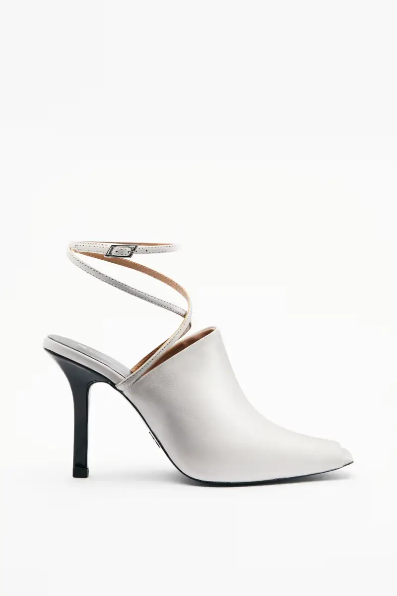 Sabot SKIN in pelle Bianco