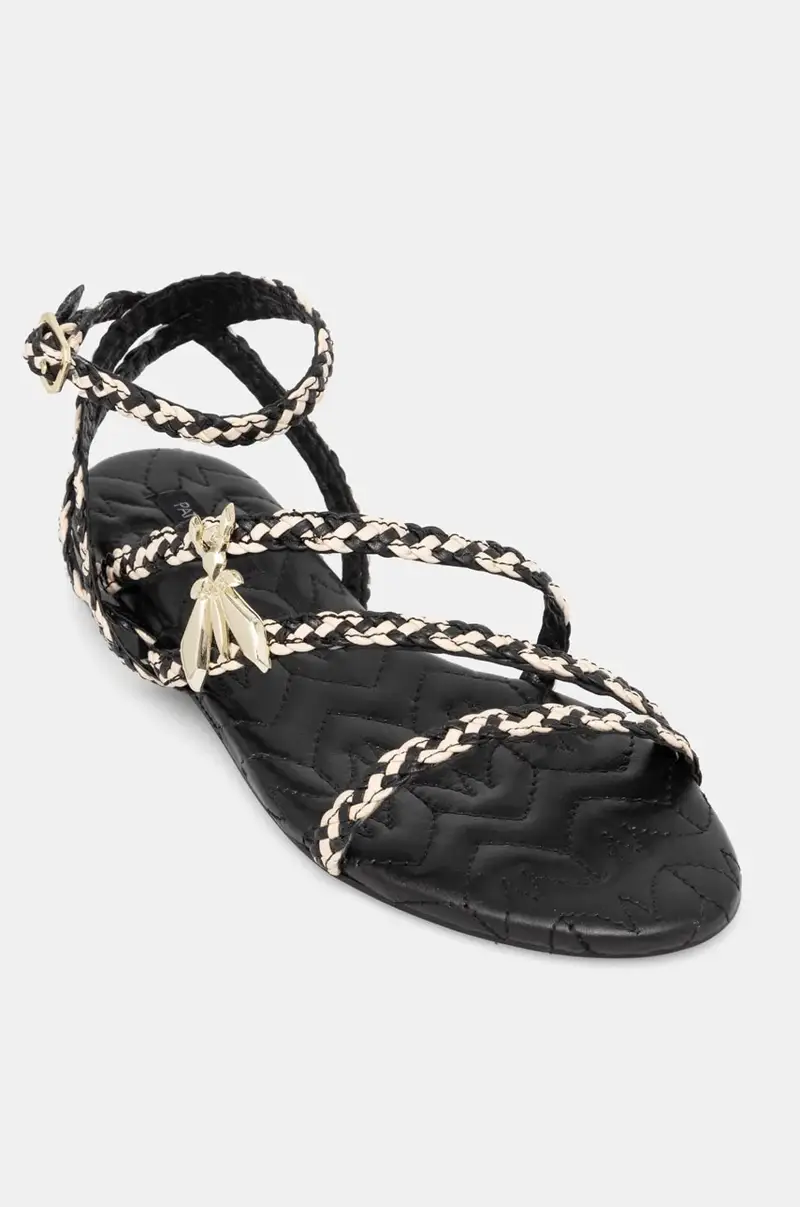 sandali in pelle donna colore nero 8X0088 L109 X1HM