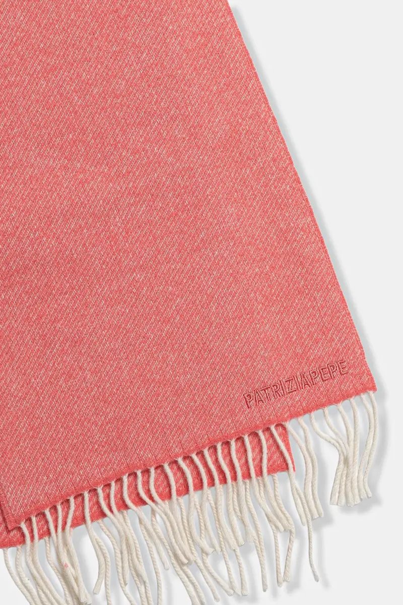 scialle con lana colore rosa 2F0124 A681 miniatura 2