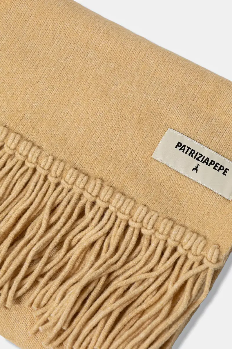 sciarpa con aggiunta di lana donna colore beige 8F0067 K287 miniatura 2