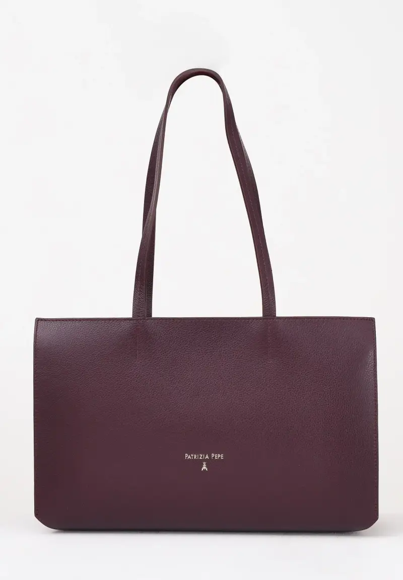 Shopper bordeaux da donna