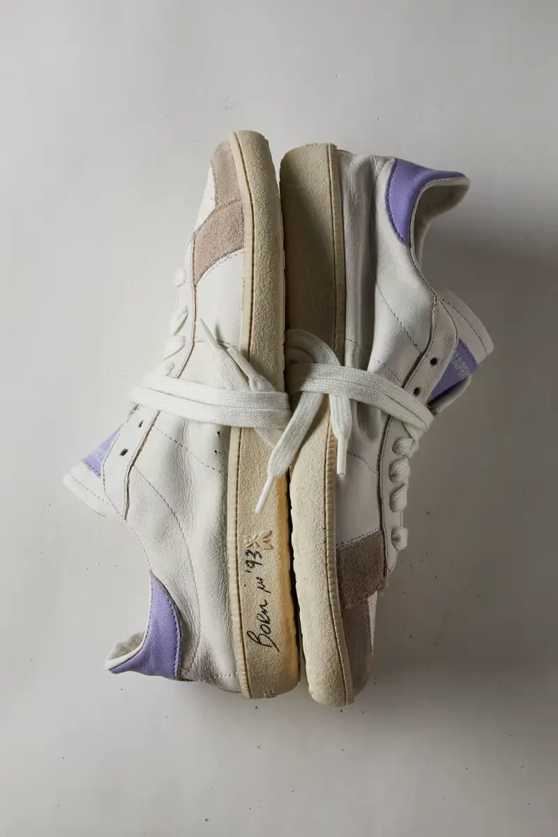 SKIN Sneakers "Born in 93" in nappa Bianco