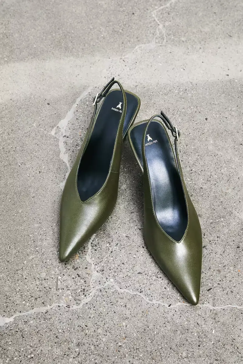 Slingback Minimal Shape Verde