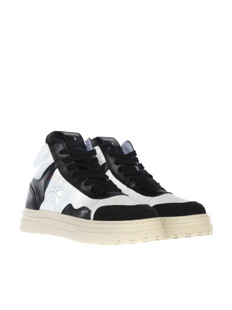 sneaker da donna Patrizia Pepe in pelle bicolore Bianco miniatura 2