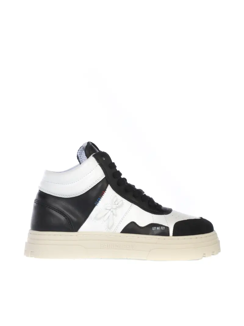 sneaker da donna Patrizia Pepe in pelle bicolore Bianco
