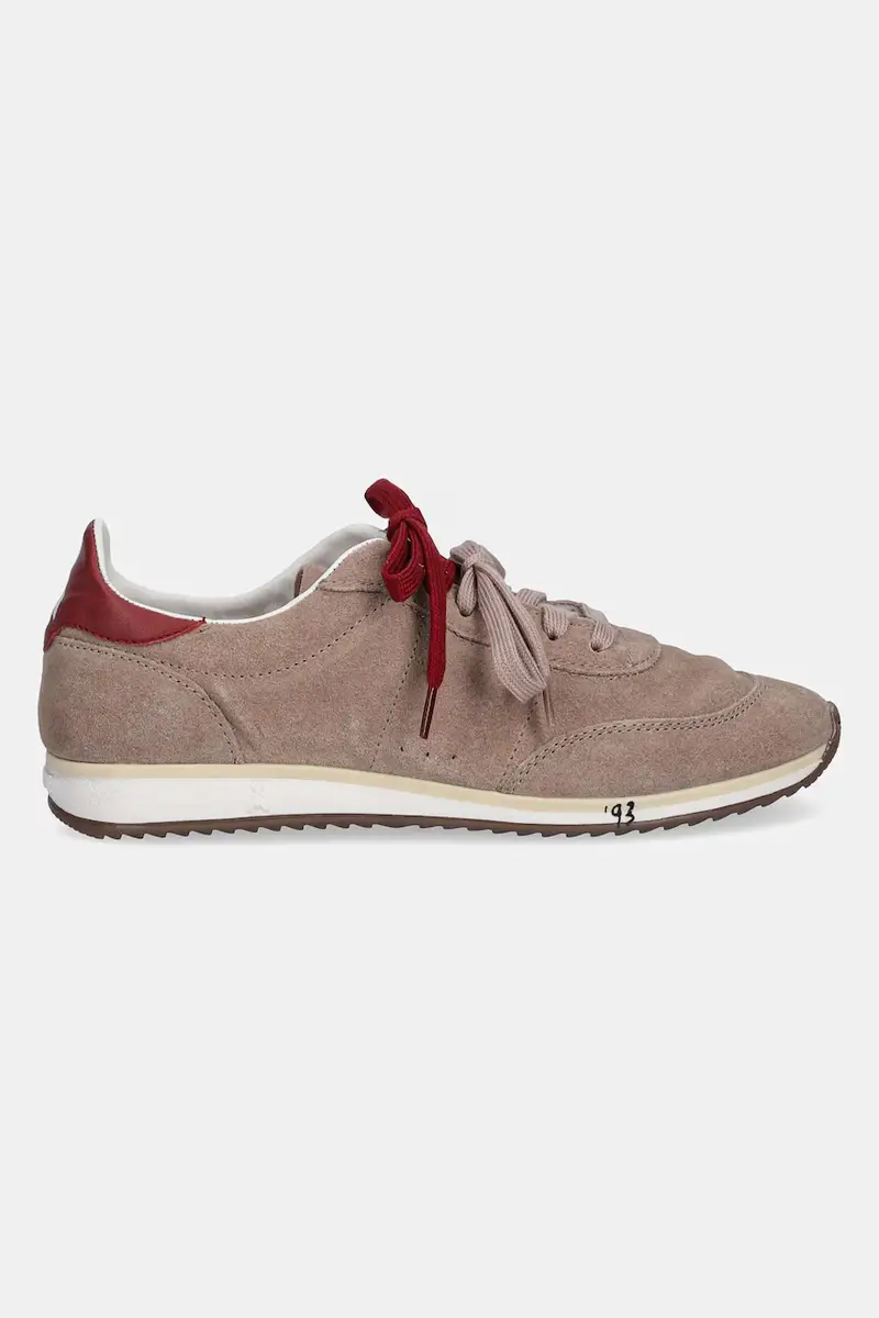 sneakers in camoscio Beige miniatura 2