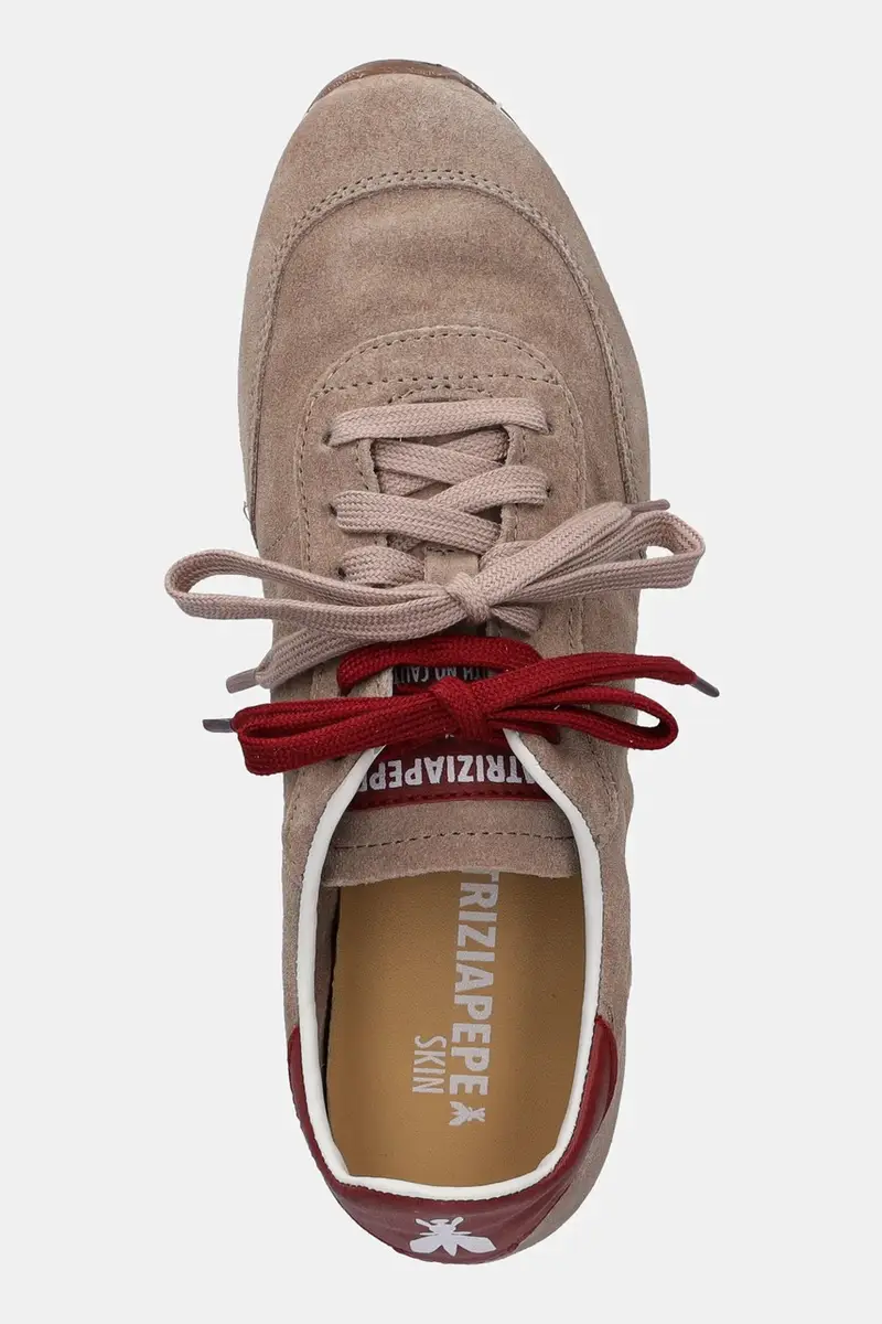 sneakers in camoscio Beige miniatura 4