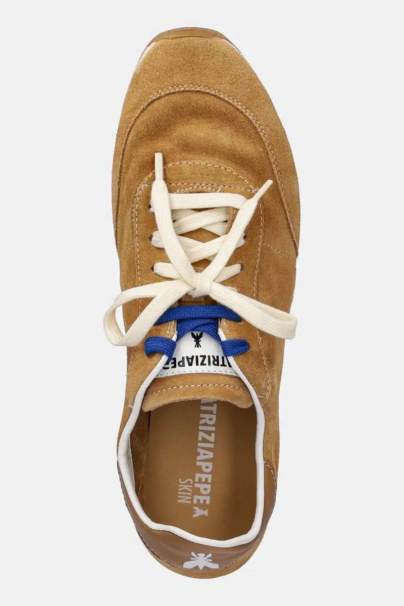 sneakers in camoscio donna colore beige 2Z0054 L055 B768 miniatura 4