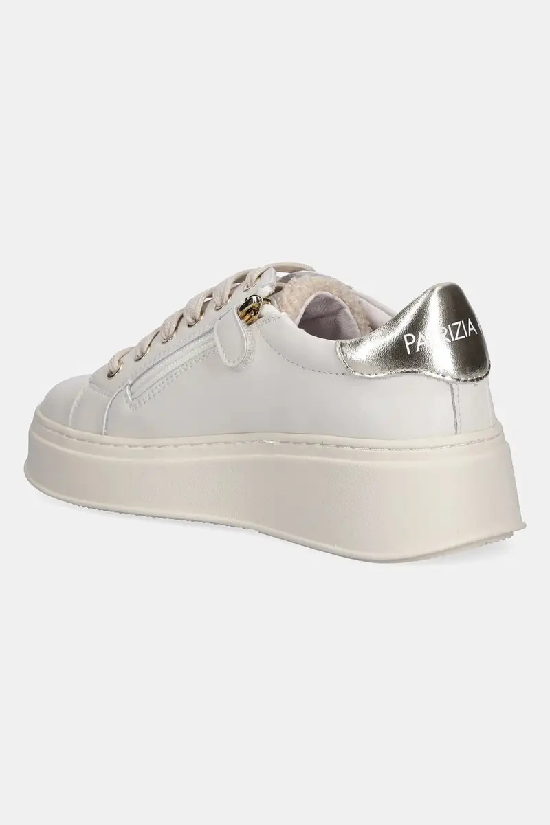sneakers in pelle colore beige PPJ903 miniatura 3
