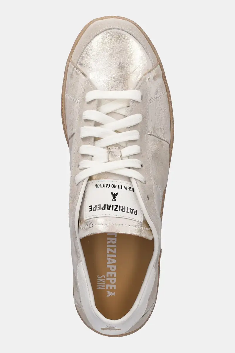 sneakers in pelle donna colore grigio 2Z0065 L168 FG46 miniatura 4