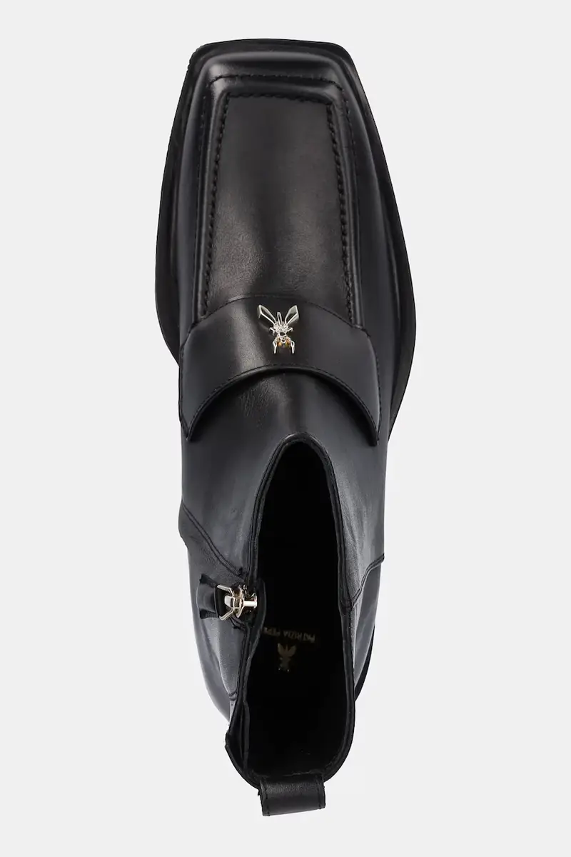 stivaletti alla caviglia in pelle colore nero 2Y0034 L048 K103 miniatura 4