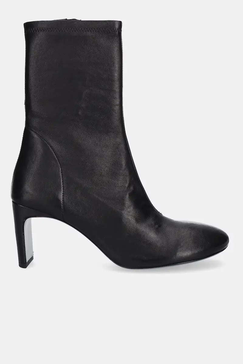 stivaletti alla caviglia in pelle donna colore nero 8Y0119 L121 K103 miniatura 2