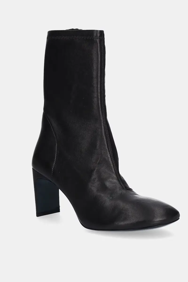 stivaletti alla caviglia in pelle donna colore nero 8Y0119 L121 K103