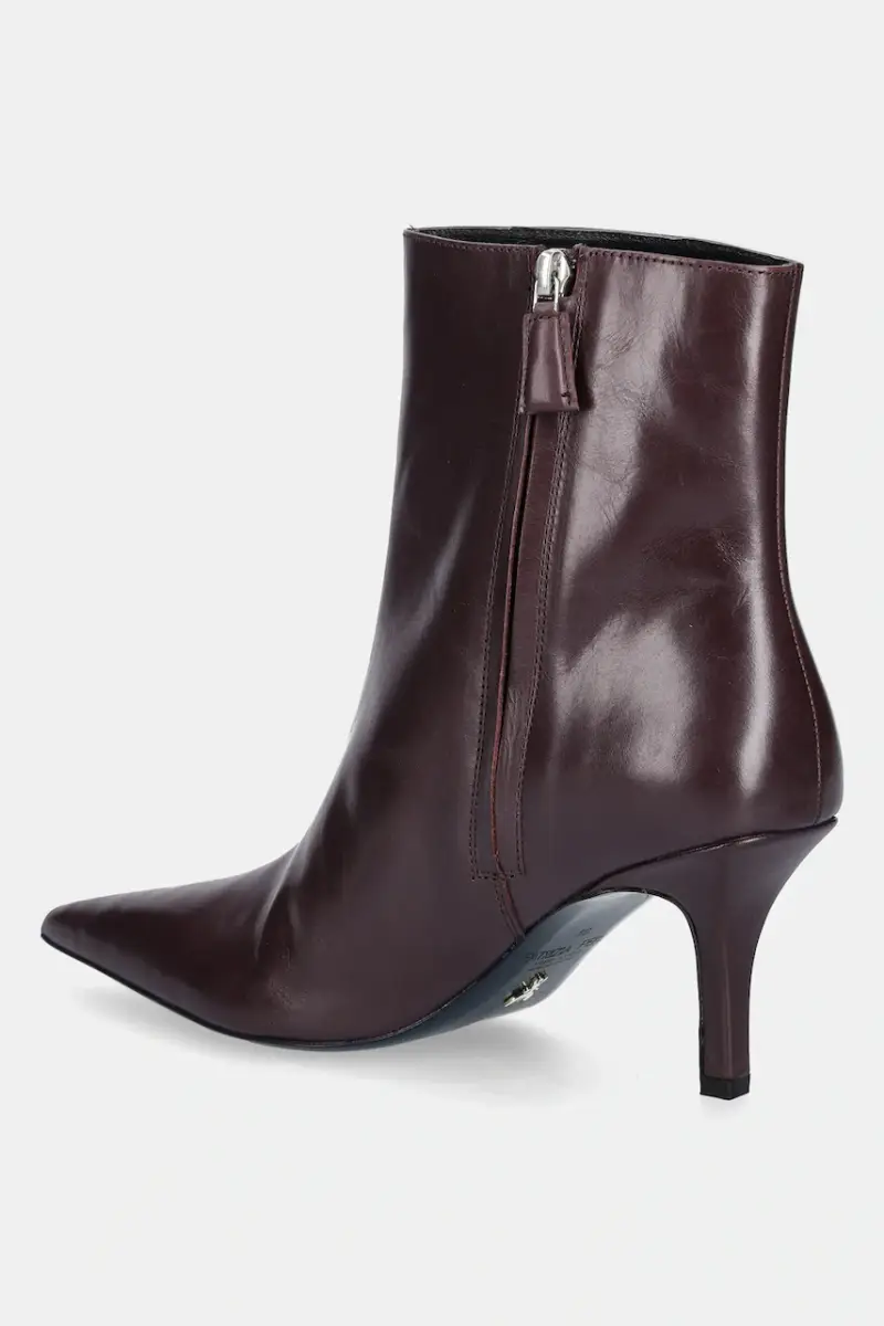 stivaletti alla caviglia in pelle donna colore violetto 8Y0130 L166 M536 miniatura 3