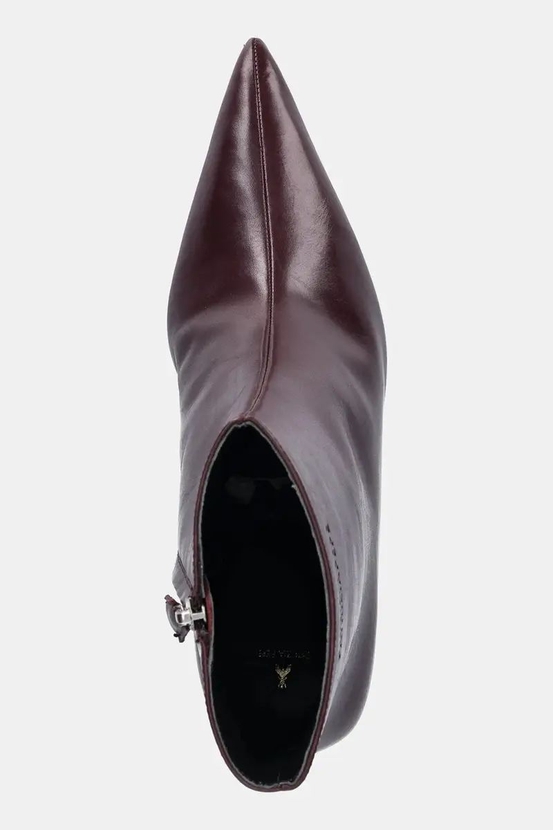 stivaletti alla caviglia in pelle donna colore violetto 8Y0130 L166 M536 miniatura 4