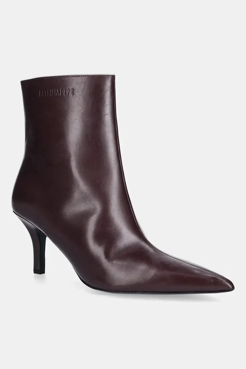 stivaletti alla caviglia in pelle donna colore violetto 8Y0130 L166 M536