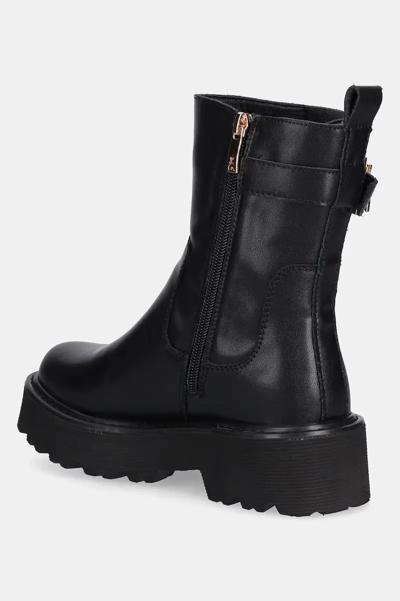 stivaletti in pelle bambino/a Nero miniatura 3