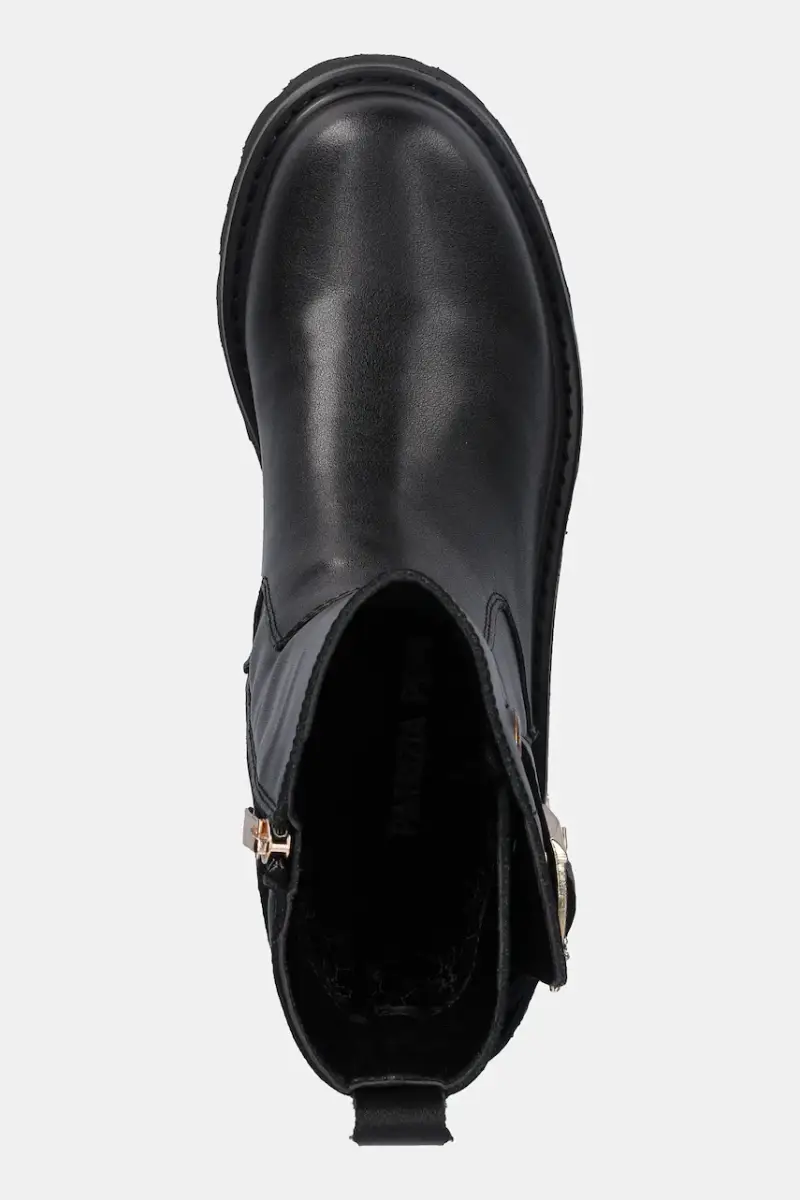 stivaletti in pelle bambino/a Nero miniatura 4