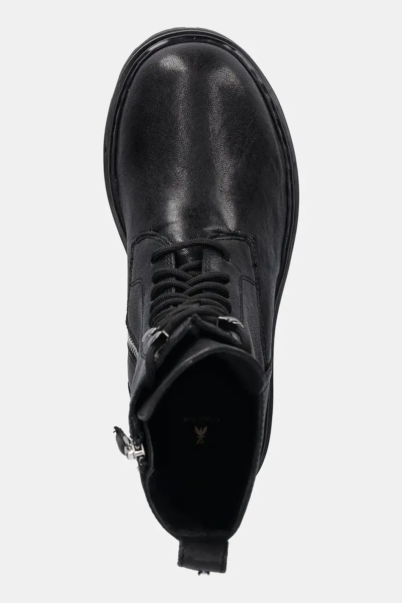 stivali da motociclista in pelle Nero miniatura 4