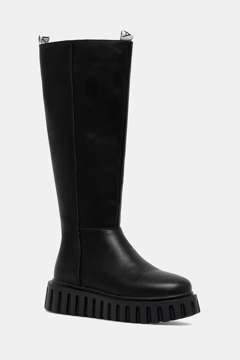 stivali in pelle bambino/a Nero