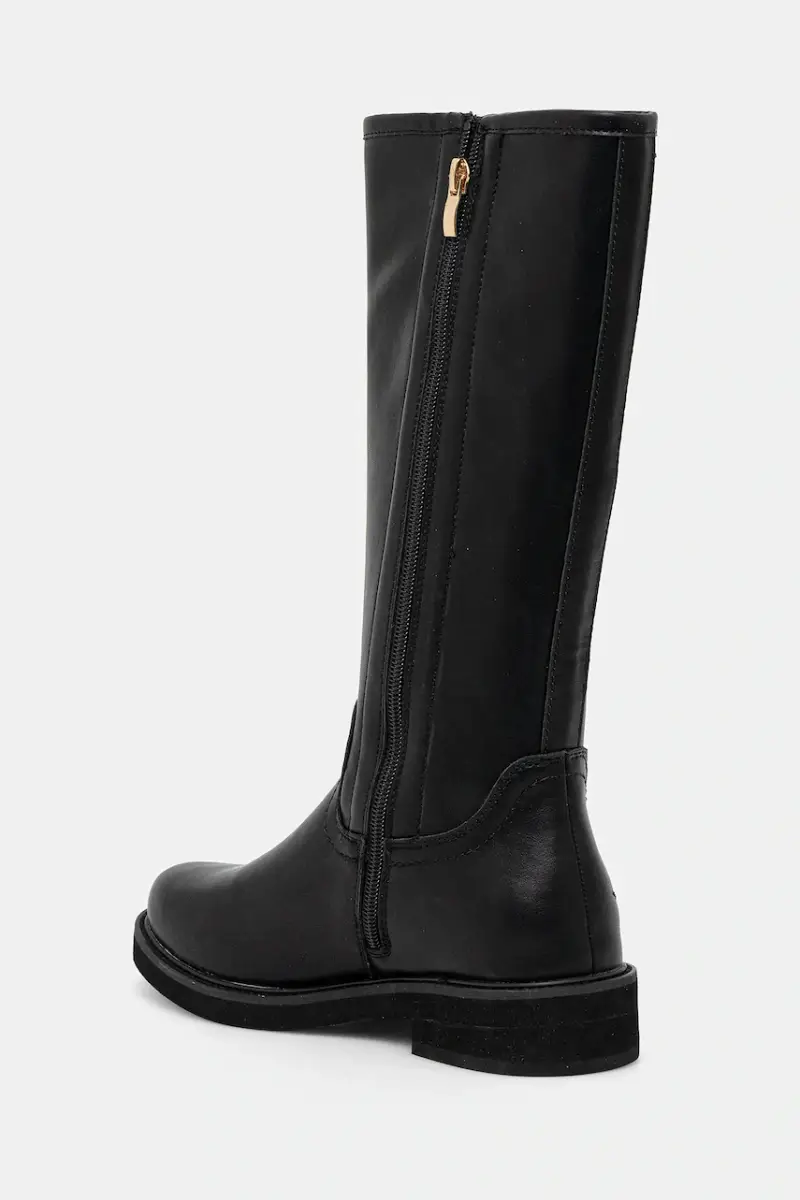 stivali in pelle bambino/a Nero miniatura 3