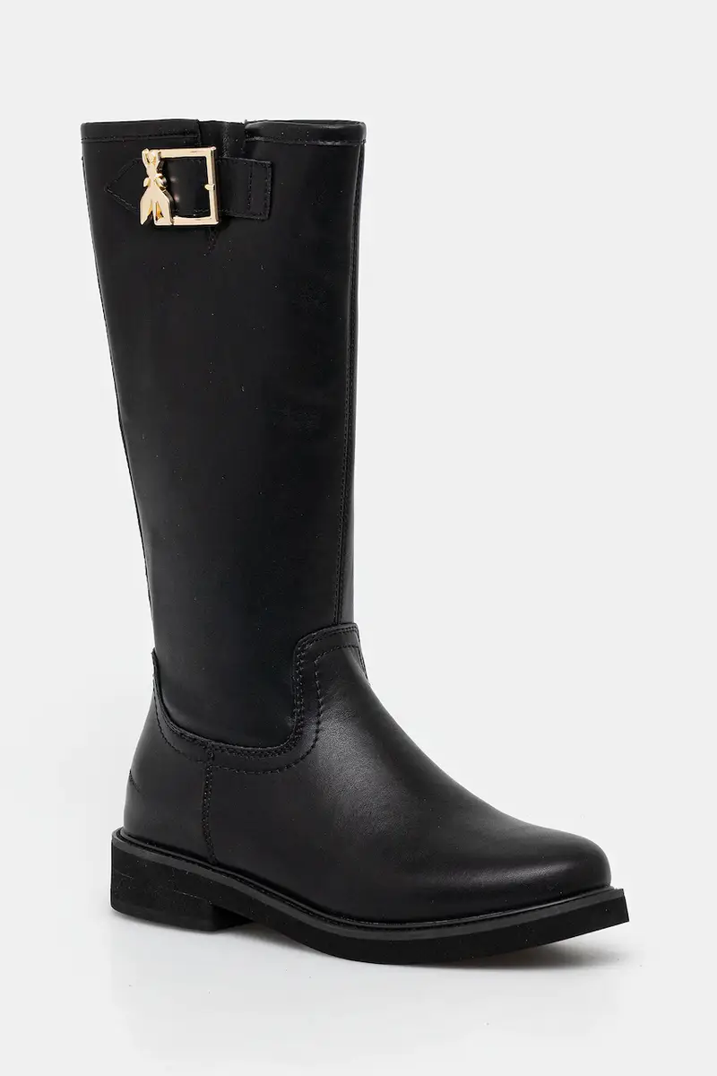 stivali in pelle bambino/a Nero