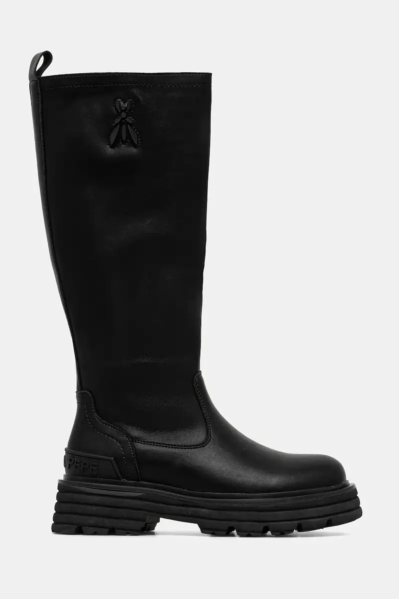 stivali in pelle bambino/a Nero miniatura 2