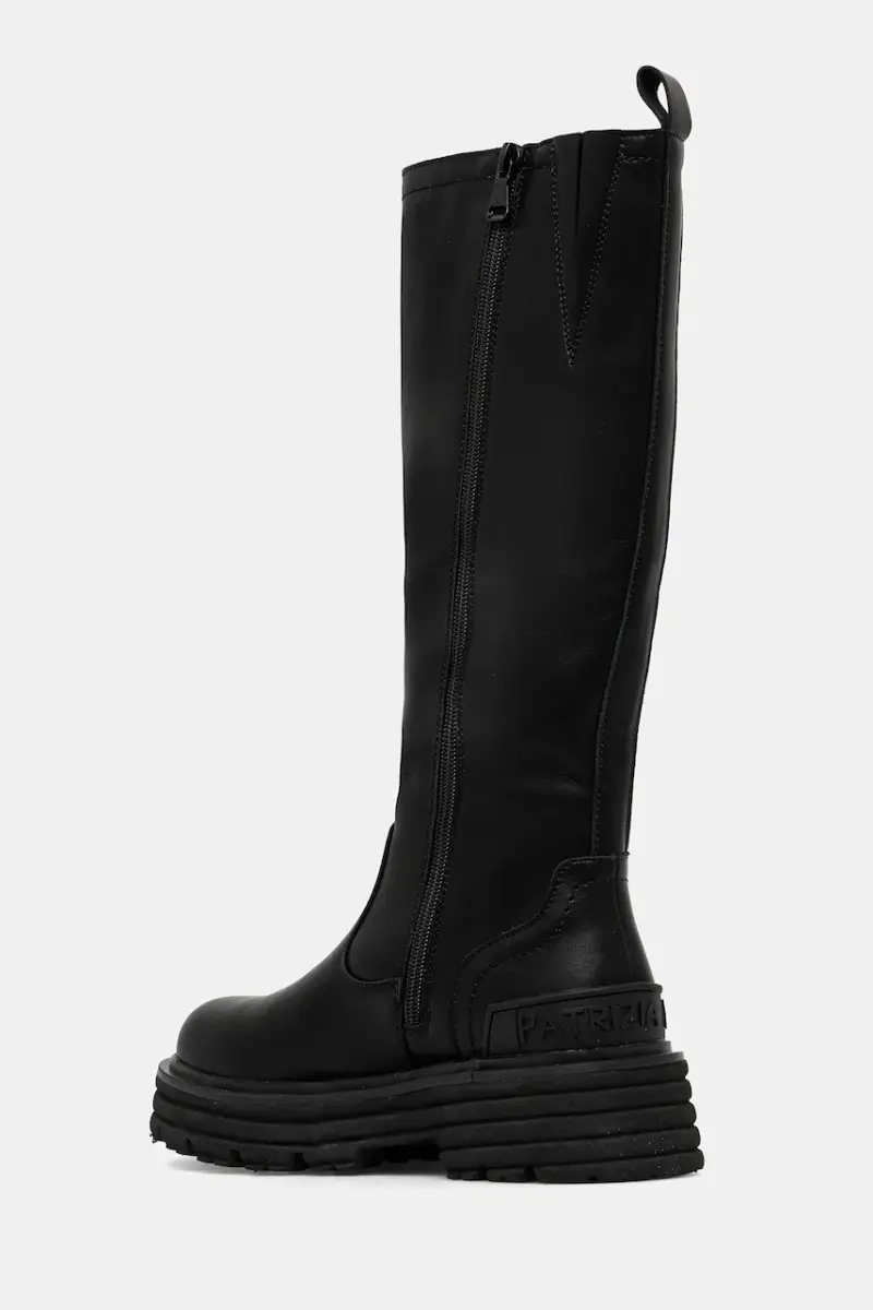 stivali in pelle bambino/a Nero miniatura 3