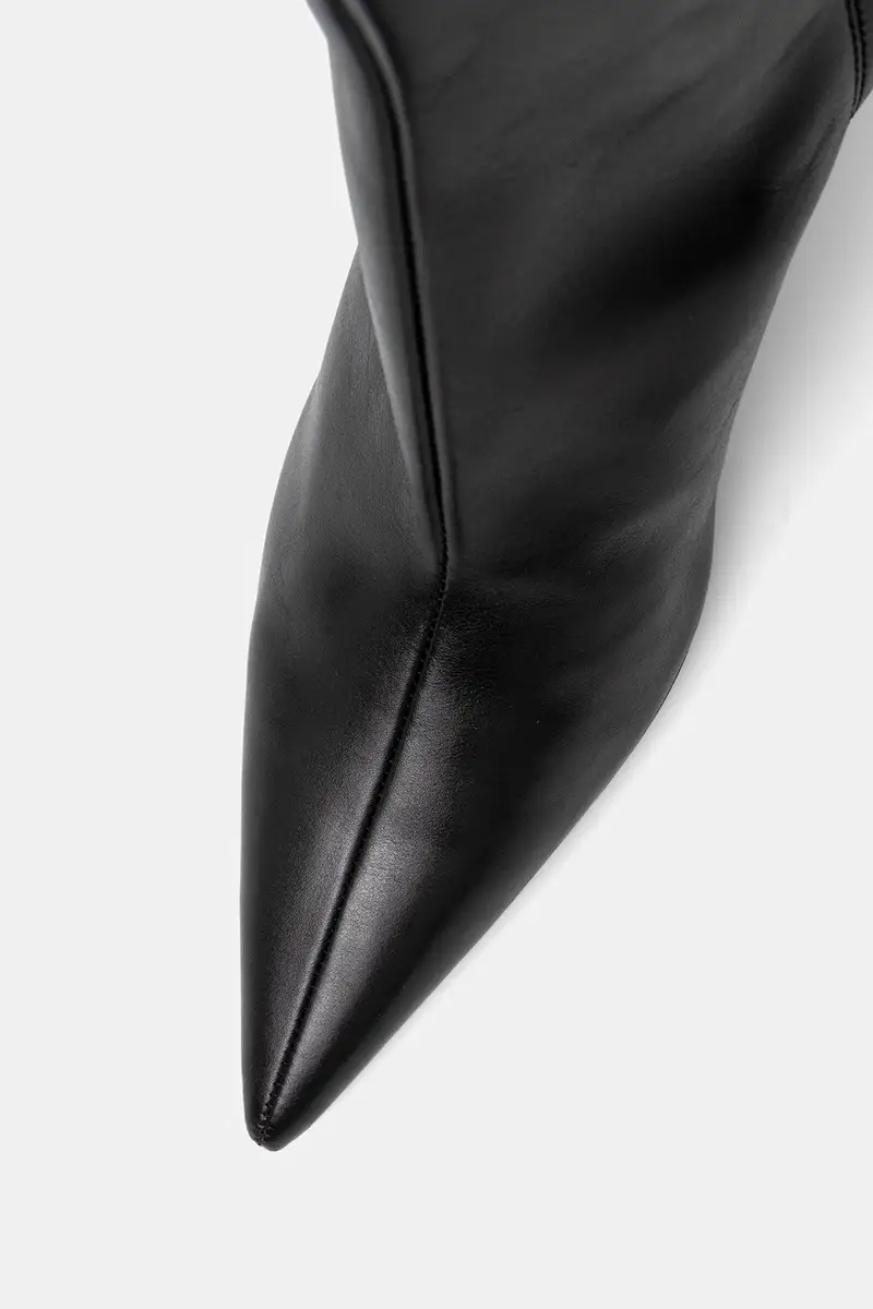 stivali in pelle donna colore nero 8Y0131 L166 K103 miniatura 4