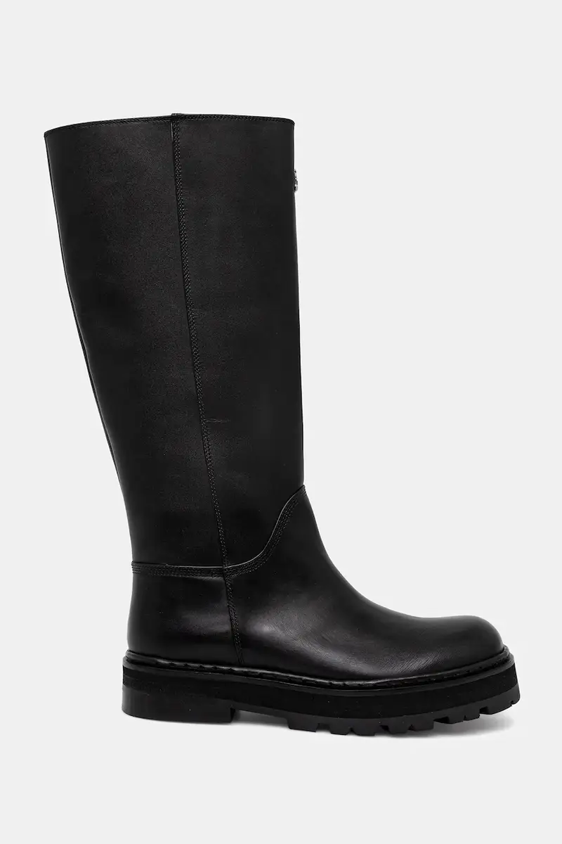 stivali in pelle donna colore nero 8Y0135 L048 FB30 miniatura 2