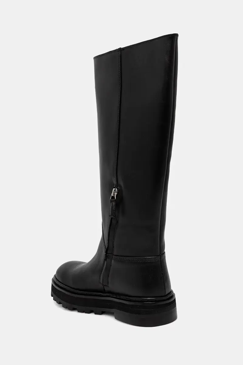 stivali in pelle donna colore nero 8Y0135 L048 FB30 miniatura 3