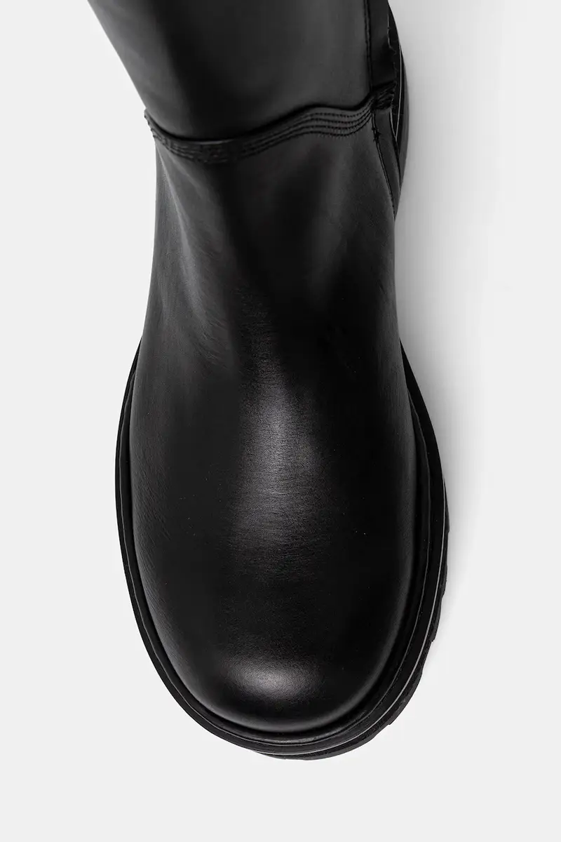 stivali in pelle donna colore nero 8Y0135 L048 FB30 miniatura 4