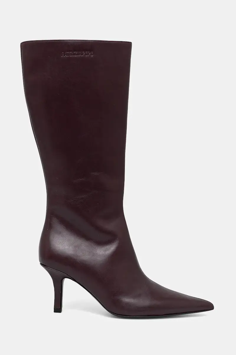 stivali in pelle donna colore violetto 8Y0131 L166 M536 miniatura 2