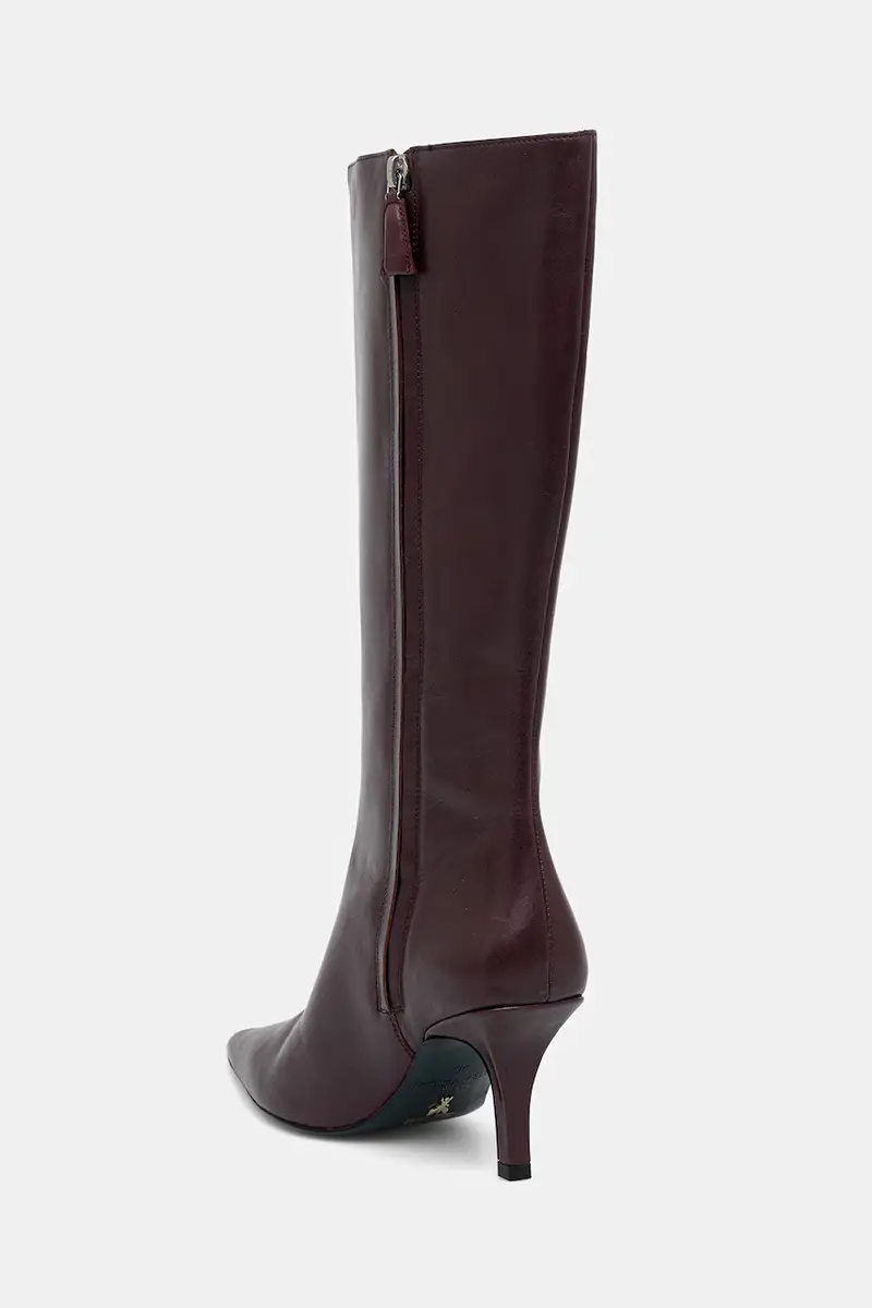 stivali in pelle donna colore violetto 8Y0131 L166 M536 miniatura 3