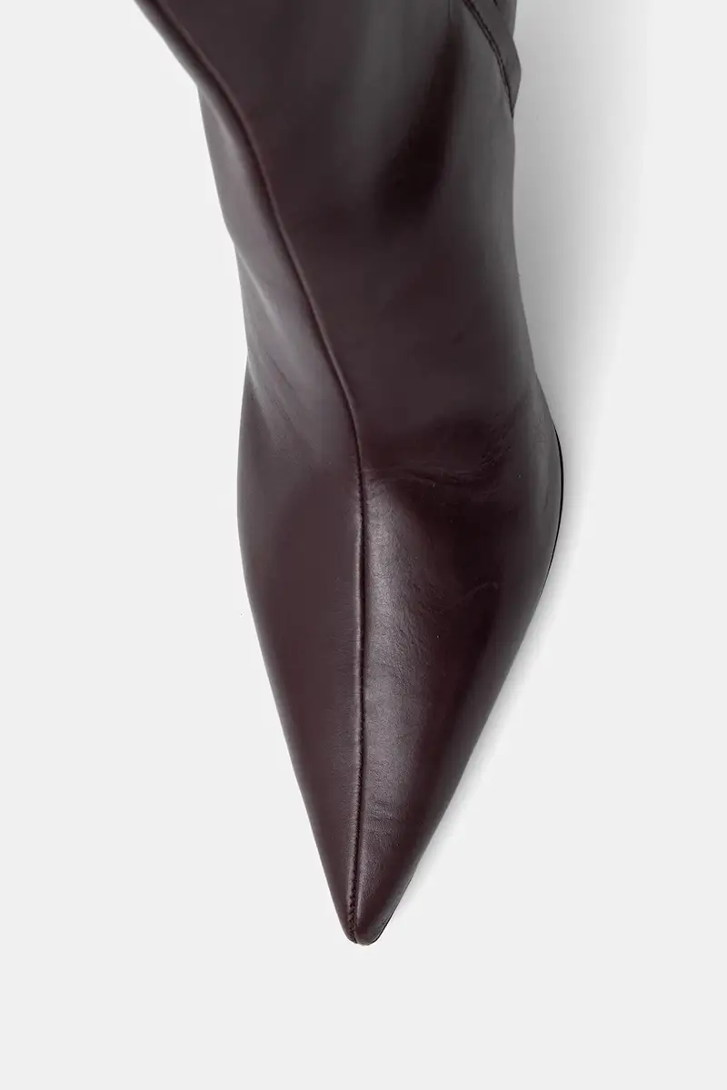 stivali in pelle donna colore violetto 8Y0131 L166 M536 miniatura 4