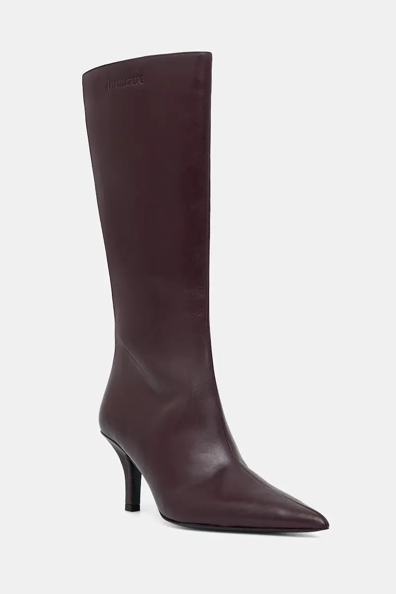 stivali in pelle donna colore violetto 8Y0131 L166 M536